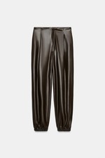 ZARA FAUX LEATHER PLEATED