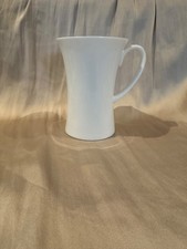 White fine bone china mug -