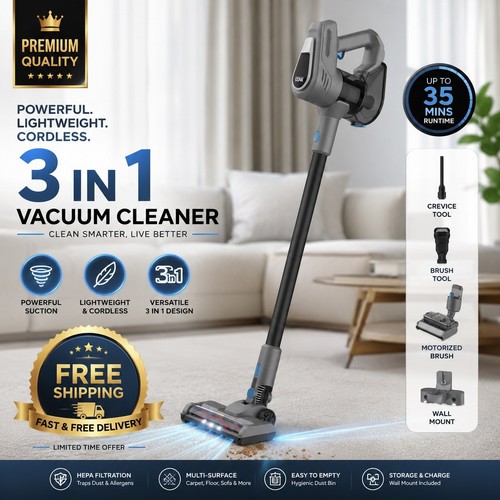 Powerful 550w upright vacuum - 550w,