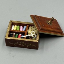 Dolls House 1:12 Sewing Box & Contents
