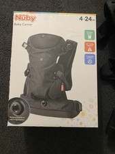 Nuby Baby Carrier 3 Wearable Position Dark Grey Age 4-24months BOXED  ALDI 