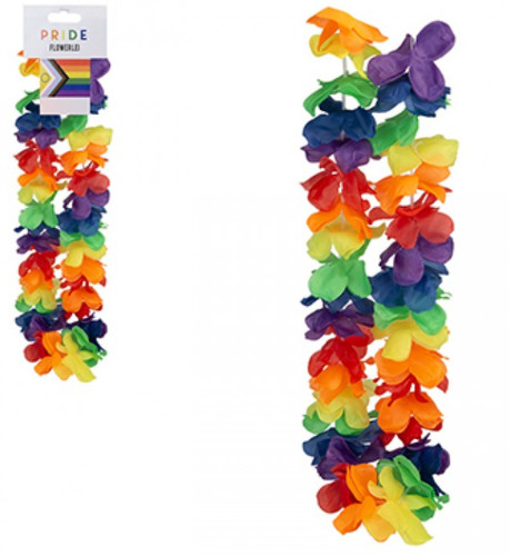 Luxury rainbow lei hula - rainbow,