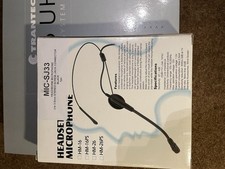 Wireless Headset With Microphone. Superb Trantec UHF Non - Interference Ch38