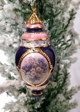 Bradford Editions Porcelain Lena Liu's Forever Flowers Ornament Asters Vintage