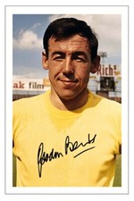 GORDON BANKS ENGLAND 1966 SIGNED PHOTO PRINT AUTOGRAPH SOCCER