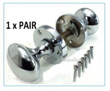 Chrome MODERN Internal Round Door Knobs Mortice Interior Door Handles 1-10 SETS