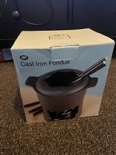 Quality Cast Iron Fondue Set -