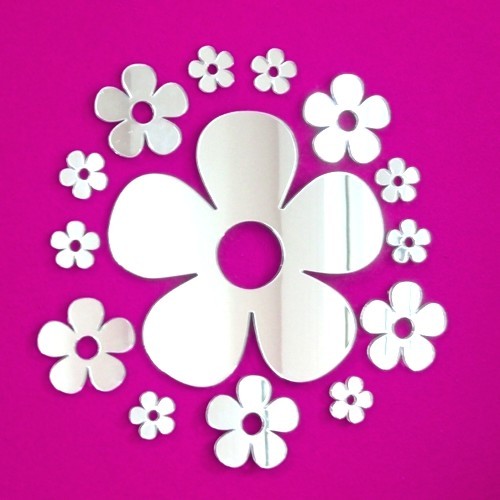 Pack daisy mirrors 12cm - daisy,