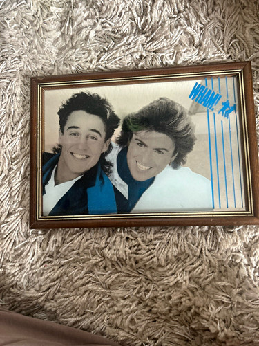 Wham george michael framed - george,