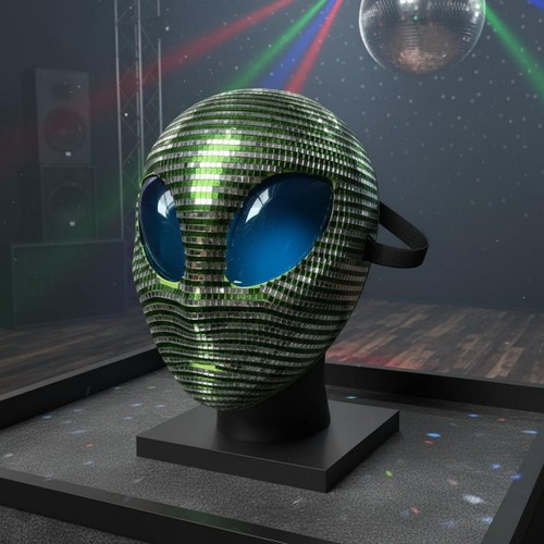 Alien mask sparkling - alien,