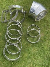 Twin wall MiFlues TWPRO job lot 6” 45 degree bend, wood burning chimney 