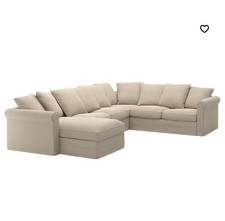 IKEA Gronlid 4-Seater Corner Sofa In Grey with Storage and Cushions