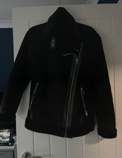 Topshop aviator jacket black UK 6 Women’s Used Condition