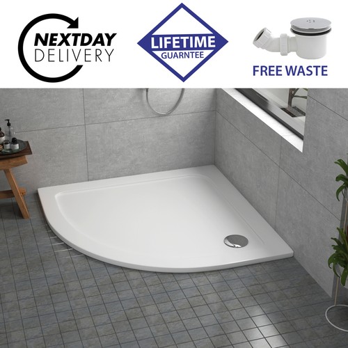 Quadrant stone resin shower - resin,