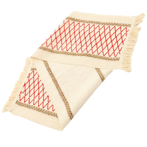 Table runner with tassel - table,