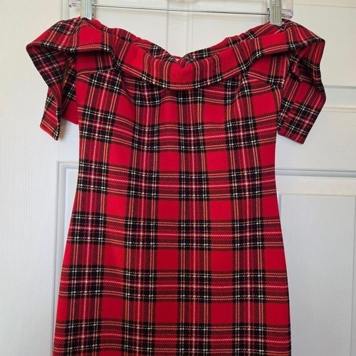 Party holiday plaid dress - holiday,