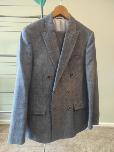 Denim coloured linen - m&s,