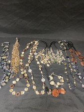Jewellery Bulk Lot x13 pieces Costume Beaded Necklaces, Rings, Bracelets (5078)