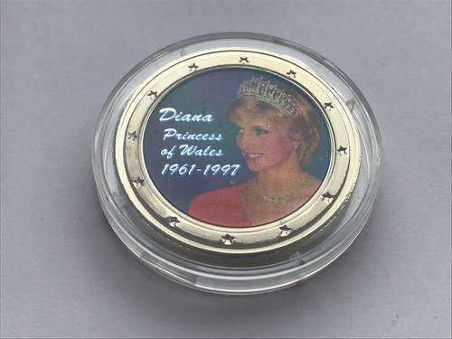 Coloured medal diana princess - diana,