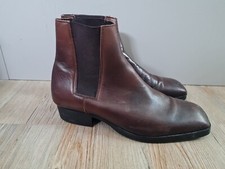 Bertie's Brown Leather Chelsea Boots UK 9.5 Men's Eu43 Vgc Slip On  London