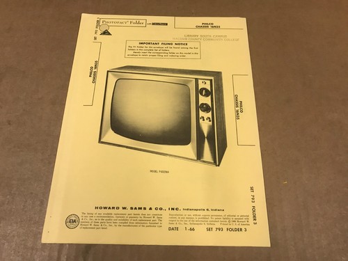 Vintage photofact folder - photofact,