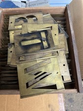 AA Road Sign Stencil Kit. Brass. Vintage. Wooden box