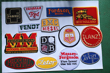 Farming - Tractors - Tree Work - Iron/Sew On patches -45 Designs  to Chose From