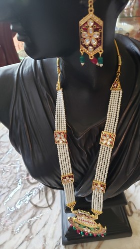 Kundan gold plated - cz, pearl