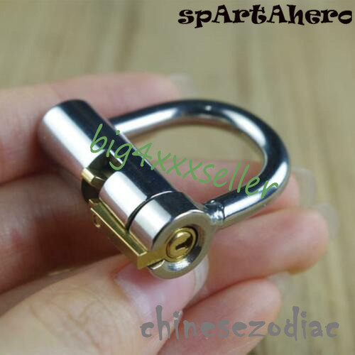 Steel lock chastity device - steel,