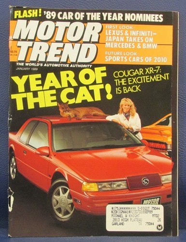 Motor trend magazine jan 1989 - trend,