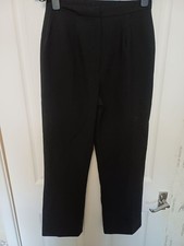 Preloved Ladies Bhs Black Trousers Size  10 Hips 36" Leg 29