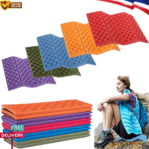 Portable folding seat mat - folding,
