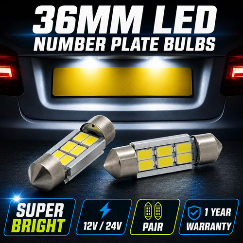 Led rear number plate - led, bulbs