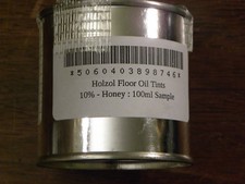 Holzol Floor Oil Tints 10% - Honey - 50ml sample in 100 ml tin (Wood Decking)