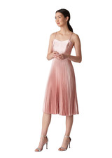 Whistles Dress Satin Pleated