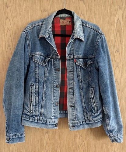 Vintage levi flannel lined - levi's,