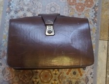 Leather Style Gladstone Doctors Brief Case Bag Cheney Rf#200
