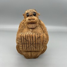 Hand Carved Coconut Monkey