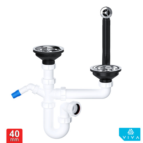 Kitchen sink waste trap - waste,