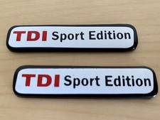 VW GTI GLI JETTA BUG RABBIT "TDI SPORT EDITION" Badge Emblem NEW