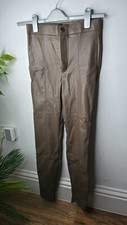 NEW ZARA Brown Faux Leather