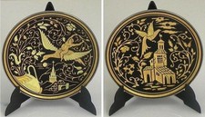 Damascene Gold Dove & Church