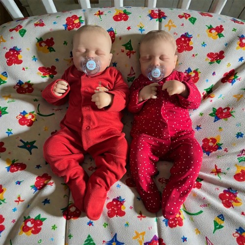 Twin reborn dolls - clothing, &