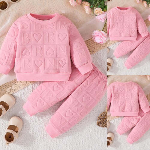 2pcs toddler baby girls letter - 2pcs,