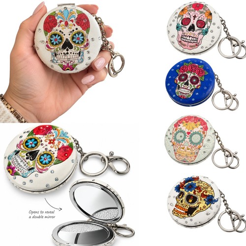 Sparkly sugar skull compact - sparkly,