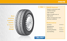 1 X 165/70R10 FALKEN FK07E 72H