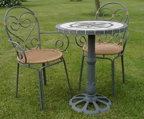 Wrought iron garden bistro - garden,