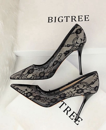 Women mesh stiletto heels - mesh,