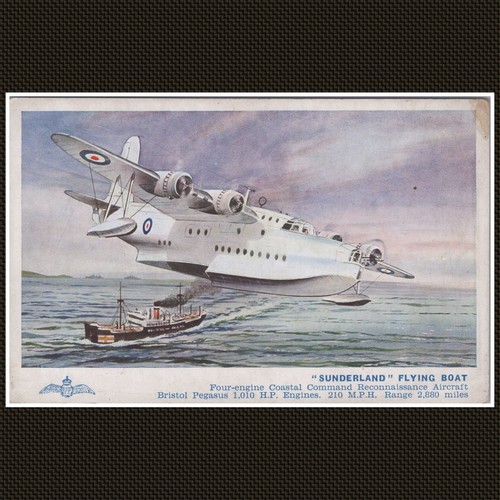 Sunderland flying boat coastal - boat,