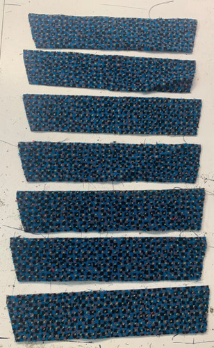 Rail seat fabric blue - , train